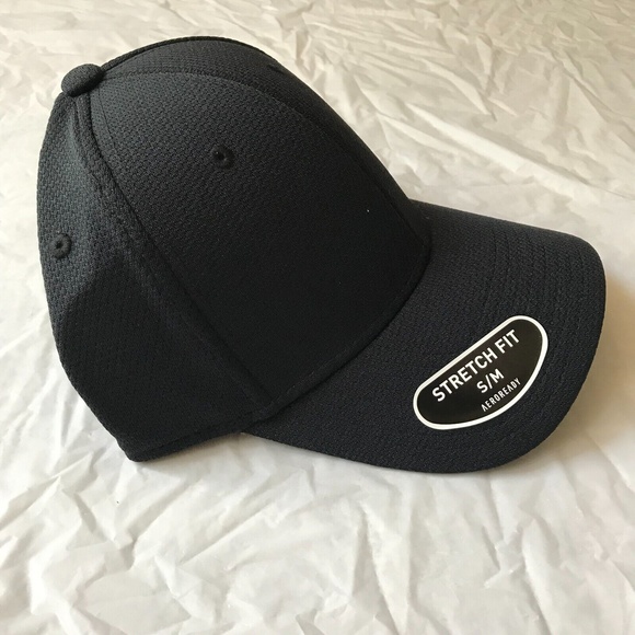 NEW Adidas Men's Release II Stretch Fit Size S/M Black/White Logo Cap Sport Hat - Picture 4 of 8